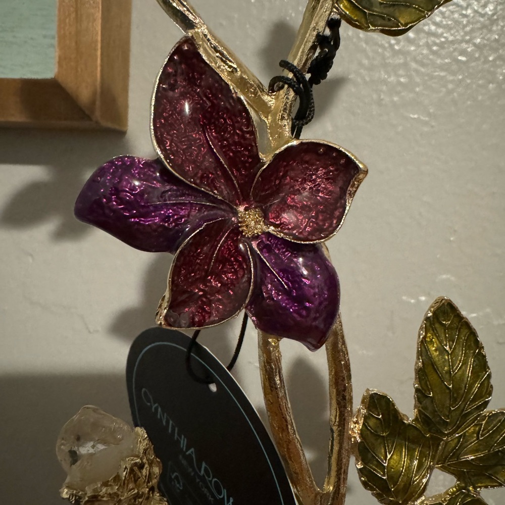 NEW Cynthia Rowley Floral Jewelry Stand LAST MINUTE CHRISTMAS GIFT Fairy Core - Picture 4 of 7